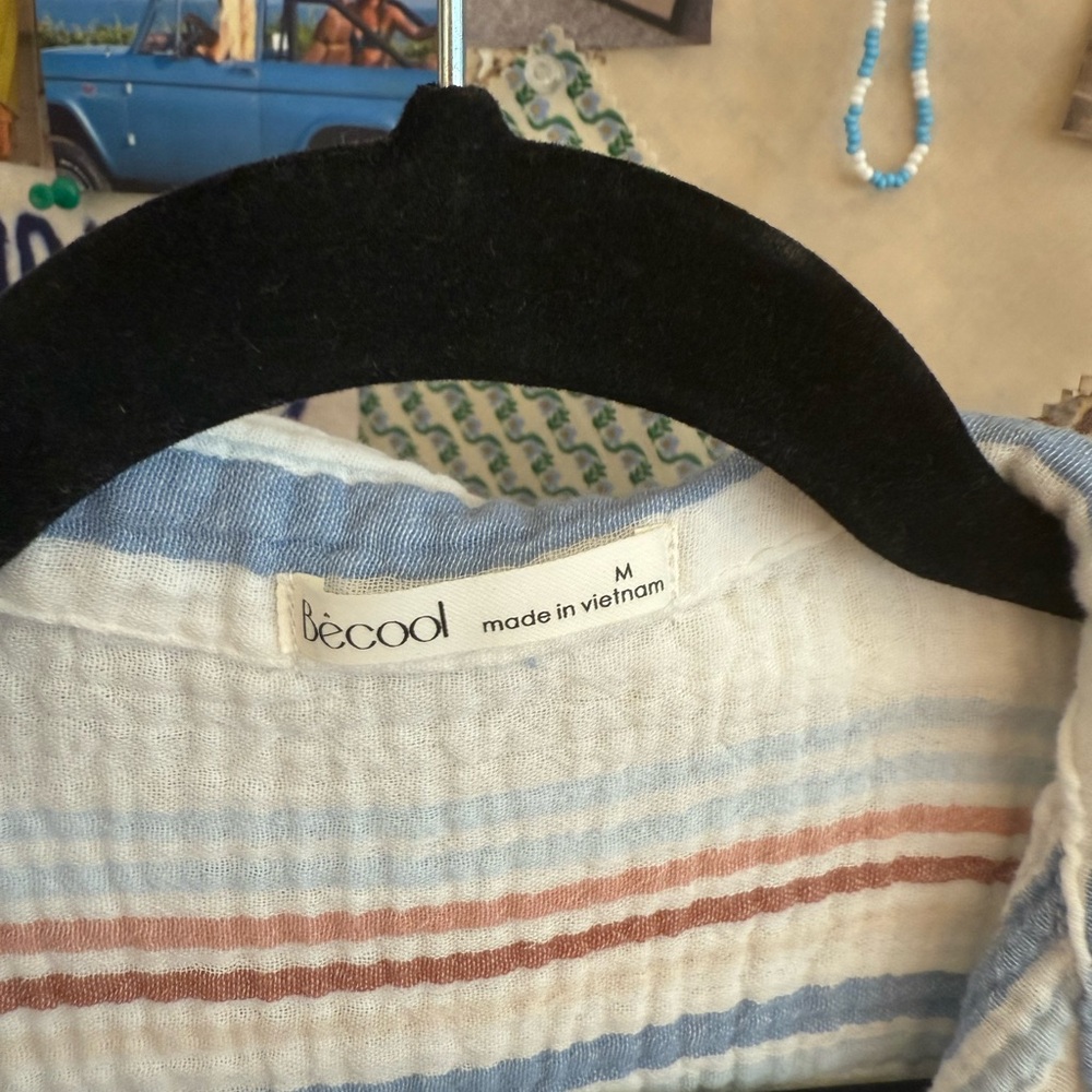 Be Cool Multicolor Striped Button-Down Shirt - image 3